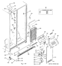 FREEZER SECTION Diagram and Parts List for GSG22KBPCFBB  General Electric Refrigerator