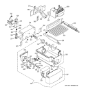 ICE MAKER & DISPENSER Diagram and Parts List for PSC23NHNABB  General Electric Refrigerator