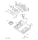 Part Location Diagram of WB36K10374 GE TRIM & PANEL CNTRL (Stainless Steel)