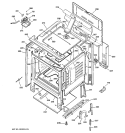 BODY PARTS Diagram and Parts List for JBP60BH1WH  General Electric Range