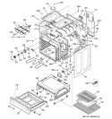 BODY PARTS Diagram and Parts List for JBP26BH1BB  General Electric Range