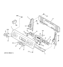 CONTROL PANEL Diagram and Parts List for JBP82KH1CC  General Electric Range