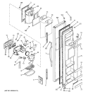 FREEZER DOOR Diagram and Parts List for HST22IFMCWW  Hotpoint Refrigerator