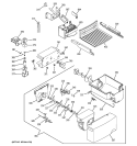 ICE MAKER & DISPENSER Diagram and Parts List for HSS25IFMCCC  Hotpoint Refrigerator