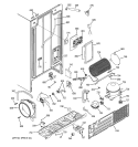 SEALED SYSTEM & MOTHER BOARD Diagram and Parts List for HSS25IFMDWW  Hotpoint Refrigerator