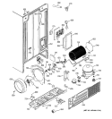 SEALED SYSTEM & MOTHER BOARD Diagram and Parts List for HST25IFMCWW  Hotpoint Refrigerator