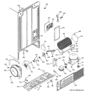 SEALED SYSTEM & MOTHER BOARD Diagram and Parts List for HST20DBPAWH  Hotpoint Refrigerator