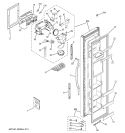 FREEZER DOOR Diagram and Parts List for HST25IFPACC  Hotpoint Refrigerator