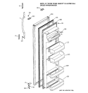 FRESH FOOD DOOR Diagram and Parts List for HSS22IFMACC  Hotpoint Refrigerator