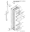 FRESH FOOD DOOR Diagram and Parts List for GSH22KGMBAA  General Electric Refrigerator