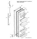 FRESH FOOD DOOR Diagram and Parts List for GSS22JEMCBB  General Electric Refrigerator