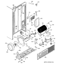 SEALED SYSTEM & MOTHER BOARD Diagram and Parts List for GSS22UFMCWW  General Electric Refrigerator