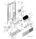 SEALED SYSTEM & MOTHER BOARD Diagram and Parts List for GSS22JEMABB  General Electric Refrigerator