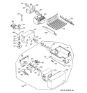 ICE MAKER & DISPENSER Diagram and Parts List for GSS22WGMBCC  General Electric Refrigerator