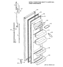 FRESH FOOD DOOR Diagram and Parts List for GSS22WGMCCC  General Electric Refrigerator
