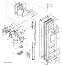 FREEZER DOOR Diagram and Parts List for GSS22WGMDCC  General Electric Refrigerator