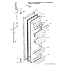 FRESH FOOD DOOR Diagram and Parts List for GSS25JEMBBB  General Electric Refrigerator