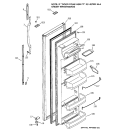 FRESH FOOD DOOR Diagram and Parts List for GSG20IBMBFWW  General Electric Refrigerator
