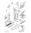 CABINET Diagram and Parts List for GTS20ICNAWW  General Electric Refrigerator