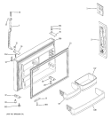 FREEZER DOOR Diagram and Parts List for GTS22UBPBRBB  General Electric Refrigerator