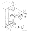 FRESH FOOD SECTION Diagram and Parts List for SSL25KFPDBS  General Electric Refrigerator