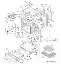 Part Location Diagram of WB44T10014 GE Bake Element