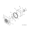 CONVECTION FAN Diagram and Parts List for JBP99BH1BB  General Electric Range