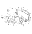 CONTROL PANEL Diagram and Parts List for JBP99SH1SS  General Electric Range