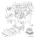 BODY PARTS Diagram and Parts List for JBP99SH1SS  General Electric Range