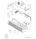 CONTROLS & TOP PANEL Diagram and Parts List for DCCH43EA4WW  General Electric Dryer