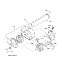 MOTOR Diagram and Parts List for DCCH43EA4WW  General Electric Dryer
