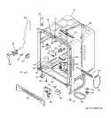 BODY PARTS Diagram and Parts List for GSD6500J01WW  General Electric Dishwasher