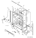 BODY PARTS Diagram and Parts List for PDW7300J01CC  General Electric Dishwasher