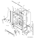 BODY PARTS Diagram and Parts List for PDW7700J01CC  General Electric Dishwasher