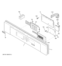 CONTROL PANEL Diagram and Parts List for ZET3058BH1BB  General Electric Wall Oven