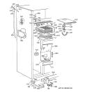 FREEZER SECTION Diagram and Parts List for ZISS42DCASS  General Electric Refrigerator
