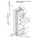 FRESH FOOD DOOR Diagram and Parts List for DSS25PFMDWW  General Electric Refrigerator