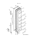 FREEZER DOOR Diagram and Parts List for GSG22KBMCFBB  General Electric Refrigerator