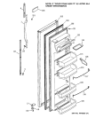 FRESH FOOD DOOR Diagram and Parts List for GSG22KBMCFBB  General Electric Refrigerator