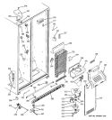 FREEZER SECTION Diagram and Parts List for GSG22KBMCFBB  General Electric Refrigerator