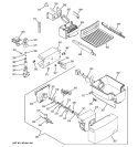 ICE MAKER & DISPENSER Diagram and Parts List for GSS25JFMCWW  General Electric Refrigerator