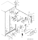 FRESH FOOD SECTION Diagram and Parts List for GSS25JFMCWW  General Electric Refrigerator