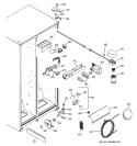 FRESH FOOD SECTION Diagram and Parts List for GSS22JFMDWW  General Electric Refrigerator