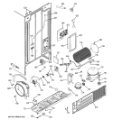 SEALED SYSTEM & MOTHER BOARD Diagram and Parts List for PSA22MIMDFBB  General Electric Refrigerator