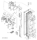 FREEZER DOOR Diagram and Parts List for PSG22MIMDFWW  General Electric Refrigerator