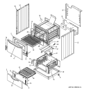 BODY PARTS Diagram and Parts List for RGA624PF1WH  Hotpoint Range