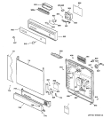 Part Location Diagram of WD34X10712 GE ESCUTCHEON & INSERT Assembly