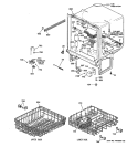 BODY PARTS Diagram and Parts List for GSD2200G02CC  General Electric Dishwasher