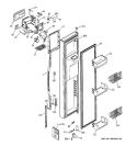 FREEZER DOOR Diagram and Parts List for PCG23NHMHFWW  General Electric Refrigerator