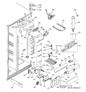 FRESH FOOD SECTION Diagram and Parts List for PSG25MIMHCWW  General Electric Refrigerator